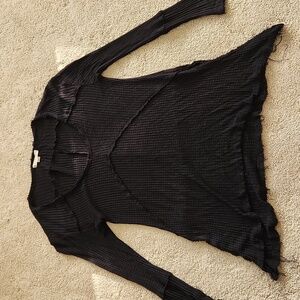 Women's long sleeve waffle top JUNIORS